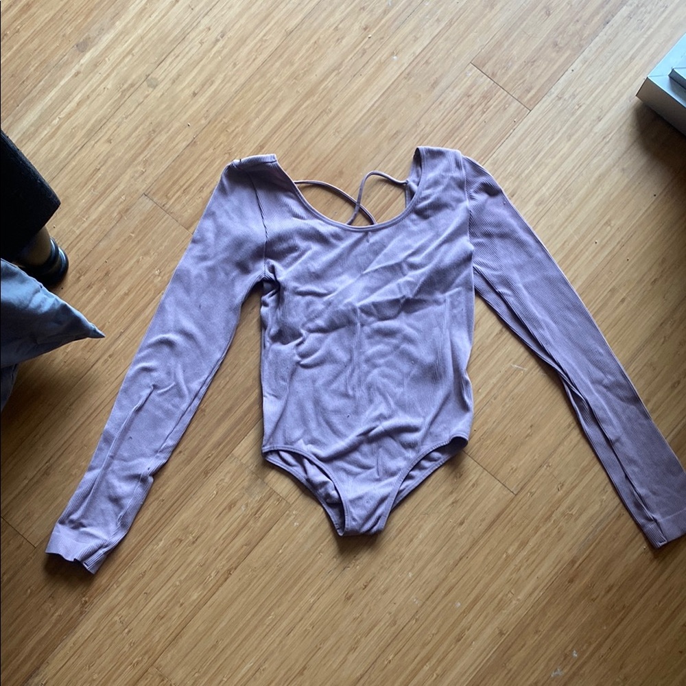 Long Sleeve Lavender Bodysuit
